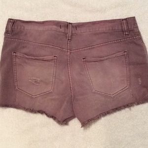 Free People Shorts - Free People Button Fly Dusty Purple Shorts 27 Free People Shorts - Free People Button Fly Dusty Purple Shorts 27